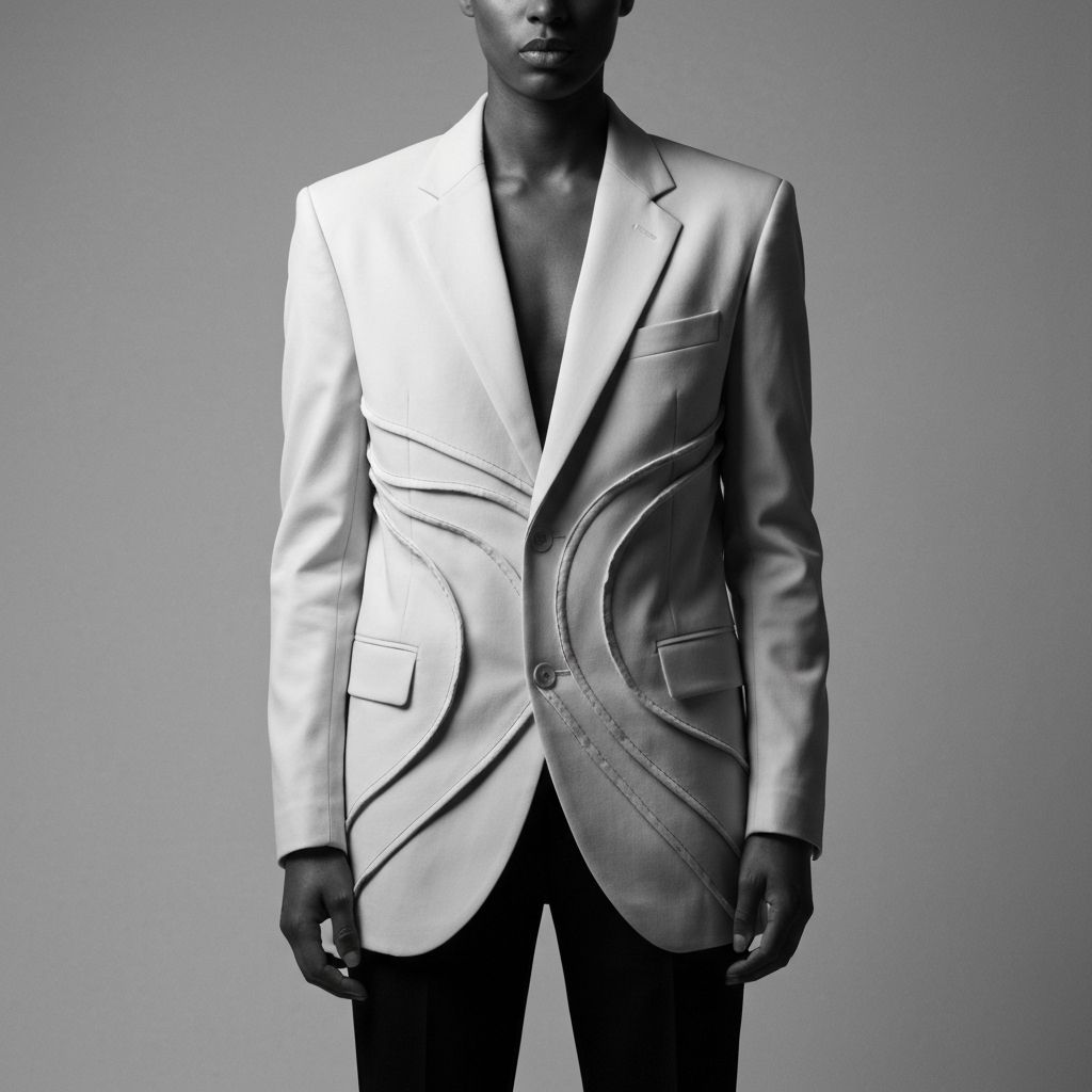 Artistic Deconstructed Suit